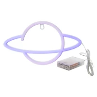 planet saturn LED wall icon light 9.8in x 5.6in