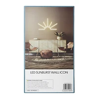 LED sunburst wall icon light 14.5in