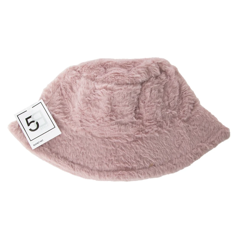 faux fur bucket hat