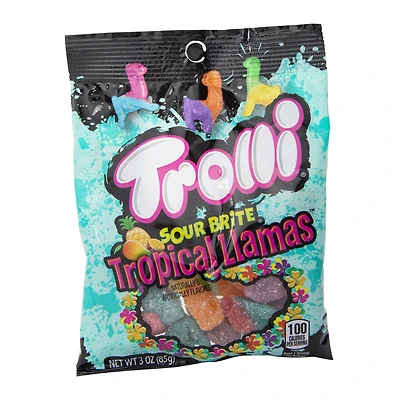 trolli® sour brite tropical llamas gummy candy 3oz