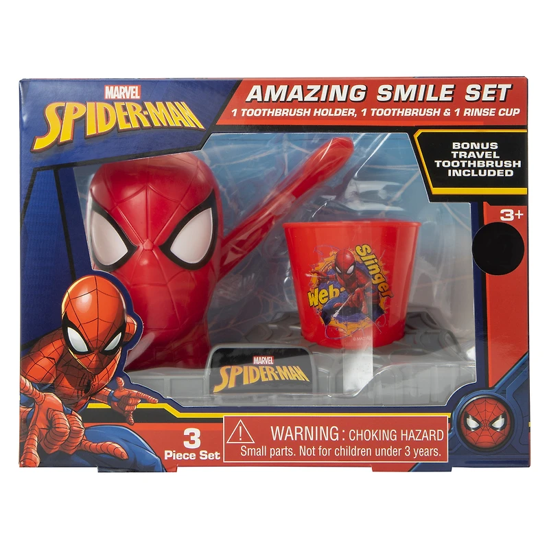 fun character kid's toothbrush set 3-piece