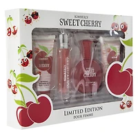 kimberly sweet cherry limited edition bath & body set 4-piece
