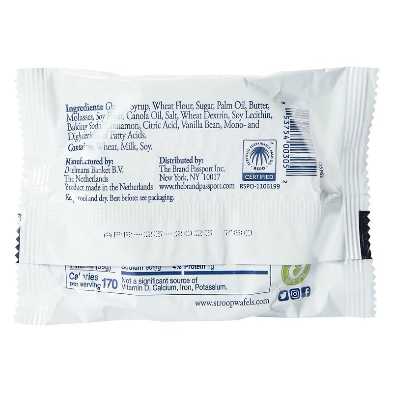 daelmans® authentic dutch stroopwafels caramel 2-pack