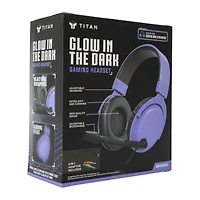 glow in the dark gaming wired headset