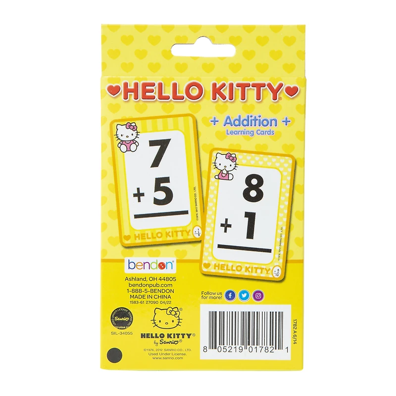 hello kitty® addition flash cards 36-count