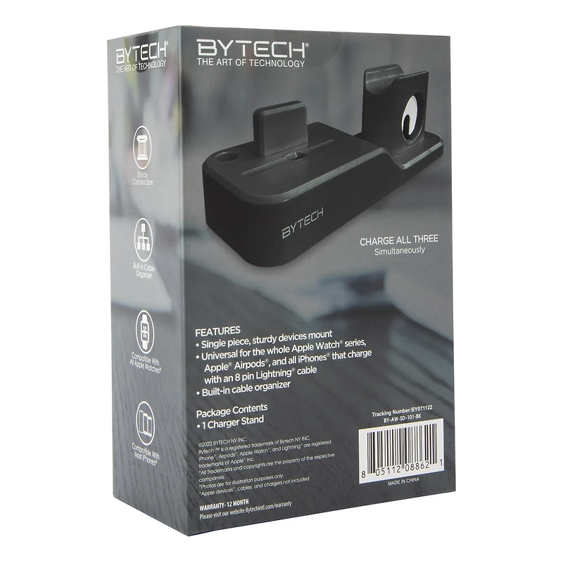 3-in-1 multi device stand 6.8in x 2.3in