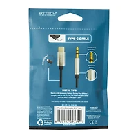 4ft USB-C to aux cable