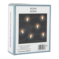 mushroom warm white LED fairy lights 12ft