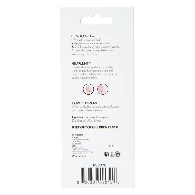 Pretty Woman Nail Wraps 24-Piece