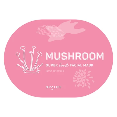 spa life™ mushroom oval face mask 0.81oz