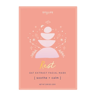 spa life™ oat extract face mask 0.81oz