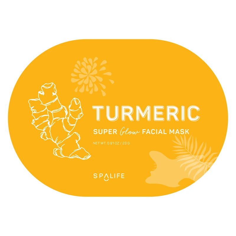 spa life™ turmeric oval face mask 0.81oz
