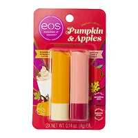 eos® limited edition pumpkin & apples lip balm stick 2-pack