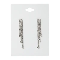 glam rhinestone dangle earrings