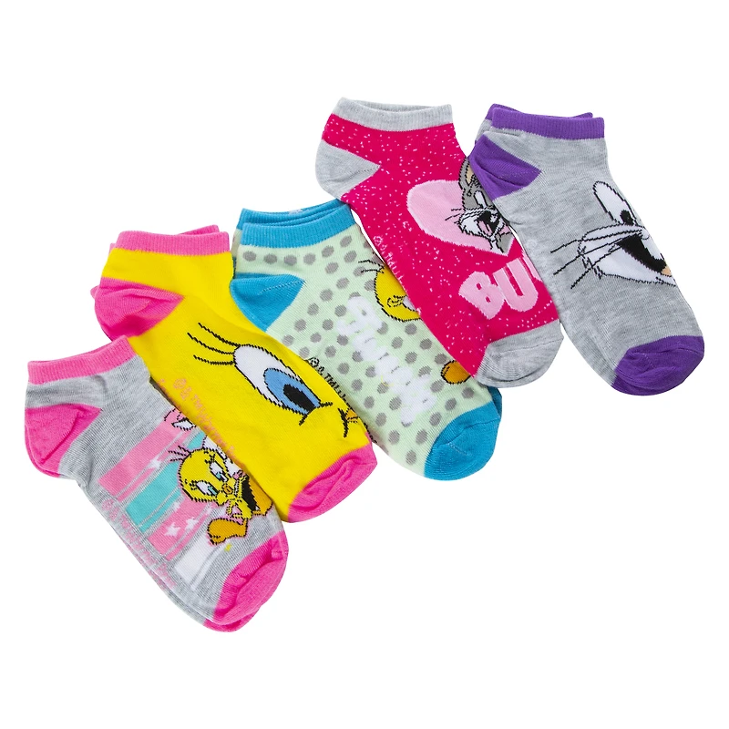 looney tunes™ ladies ankle socks 5-pack