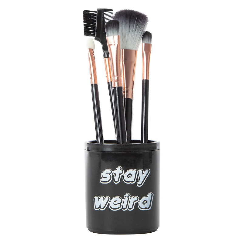 gina beauty™ makeup brush set with holder 6-piece