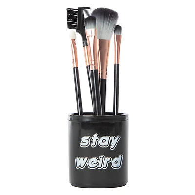 gina beauty™ makeup brush set with holder 6-piece