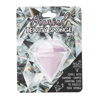 diamond-shaped sponge & case