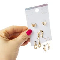 earrings & cuffs 5-pack