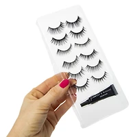 smoke & mirrors false eyelashes & glue set 6-pairs