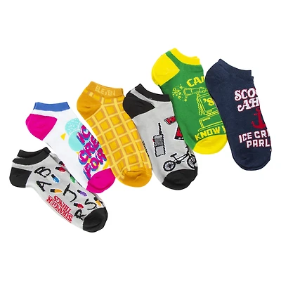 ladies stranger things™ ankle socks 6-pack