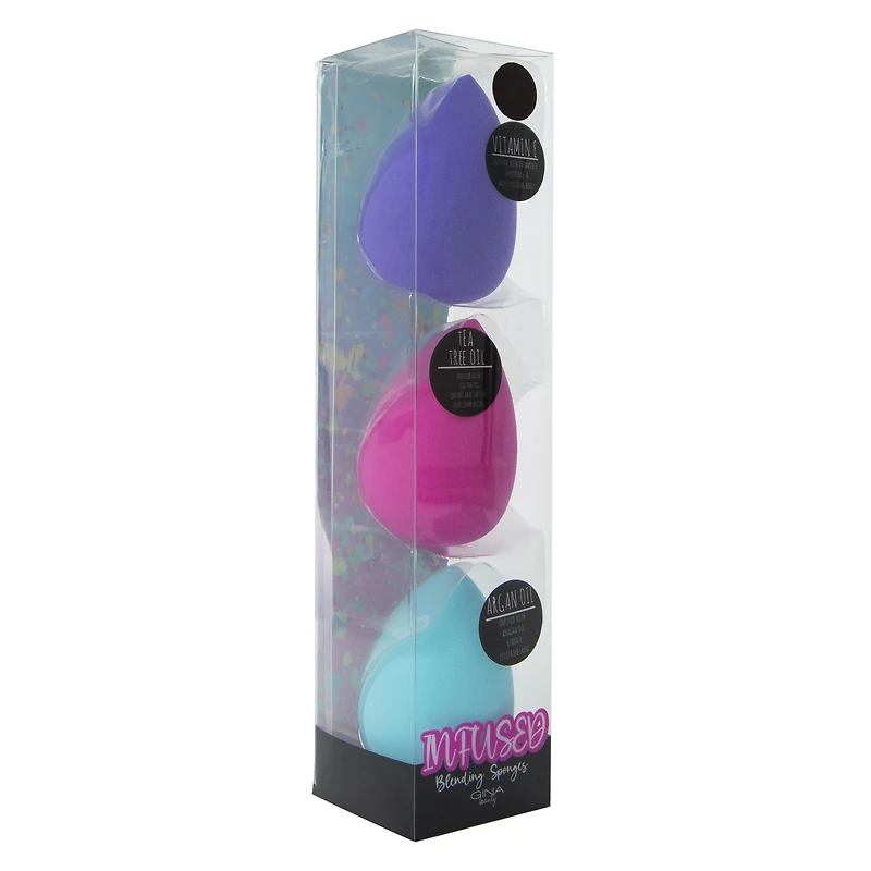 gina beauty™ infused blending sponges 3-pack