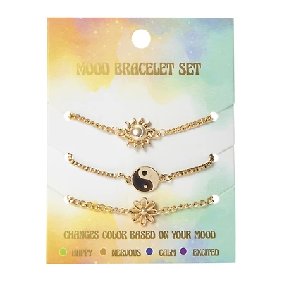mood bracelet set 3-piece