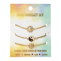 mood bracelet set 3-piece
