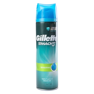 gillette® mach3™ sensitive shave gel 6.7oz