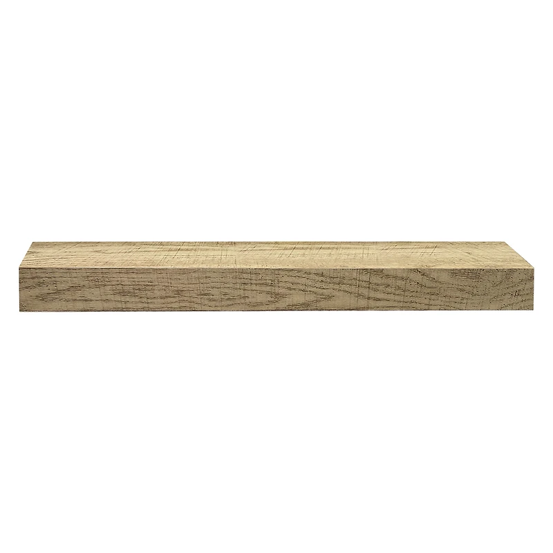 woodgrain floating wall shelf 18in