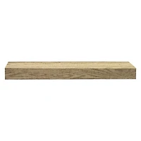 woodgrain floating wall shelf 18in
