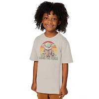 kid's Grogu 'using the force' graphic tee