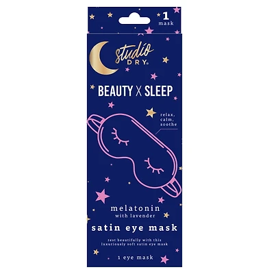studio dry® beauty x sleep melatonin satin eye mask