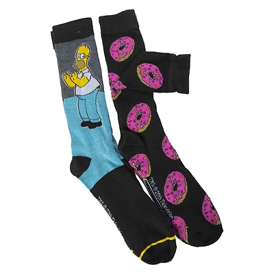 the simpsons™ mens crew socks 2-pack