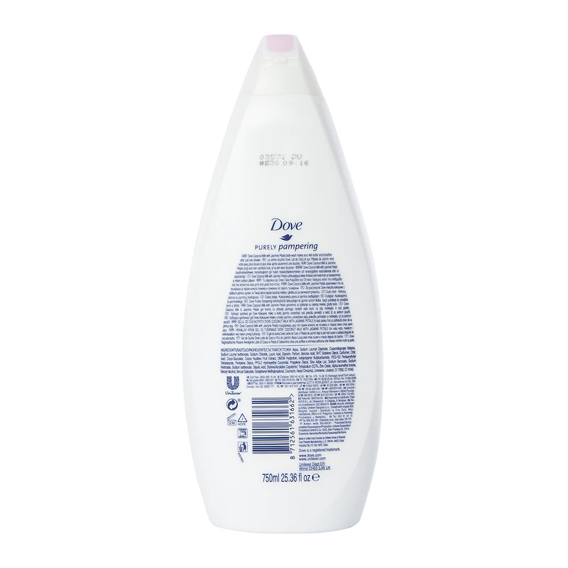 dove® purely pampering coconut milk & jasmine petals body wash 25.36oz