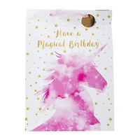 jumbo unicorn party gift bag 17.8in x 12.8in
