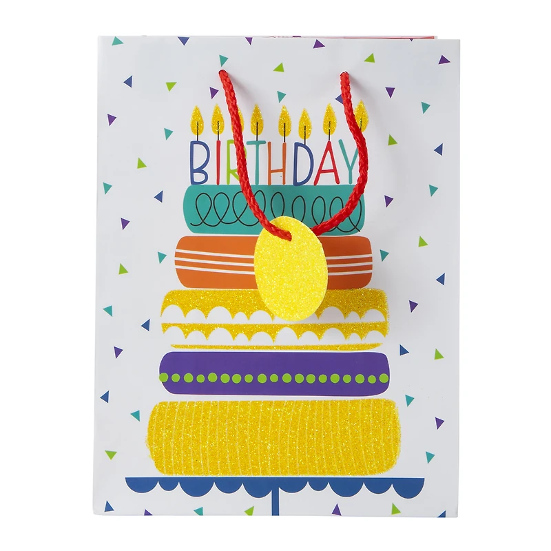 medium birthday gift bag 9in x 7in
