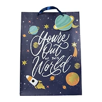 jumbo outer space party gift bag 17.8in x 12.8in