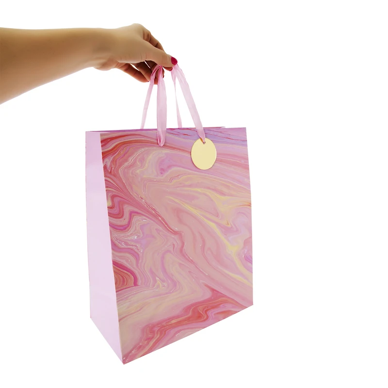 large marble gift bag 12.75in x 10.38in
