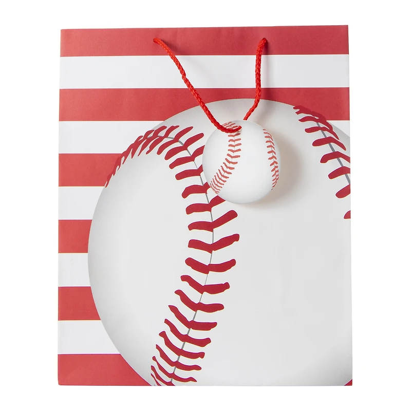 large sports ball party gift bag 12.75in x 10.375in