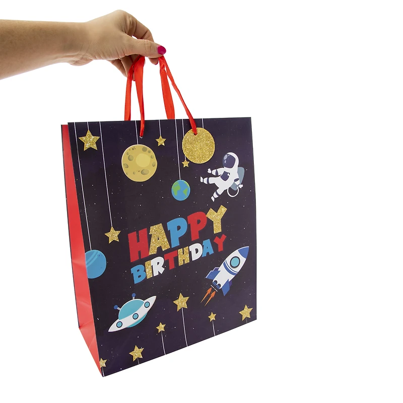 Large Moon & Stars Gift Bag 12.75in x 10.38in