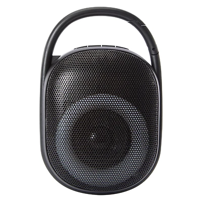 pulse LED portable bluetooth® clip-on speaker