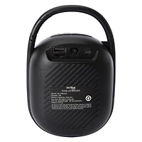 pulse LED portable bluetooth® clip-on speaker
