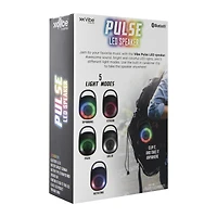 pulse LED portable bluetooth® clip-on speaker