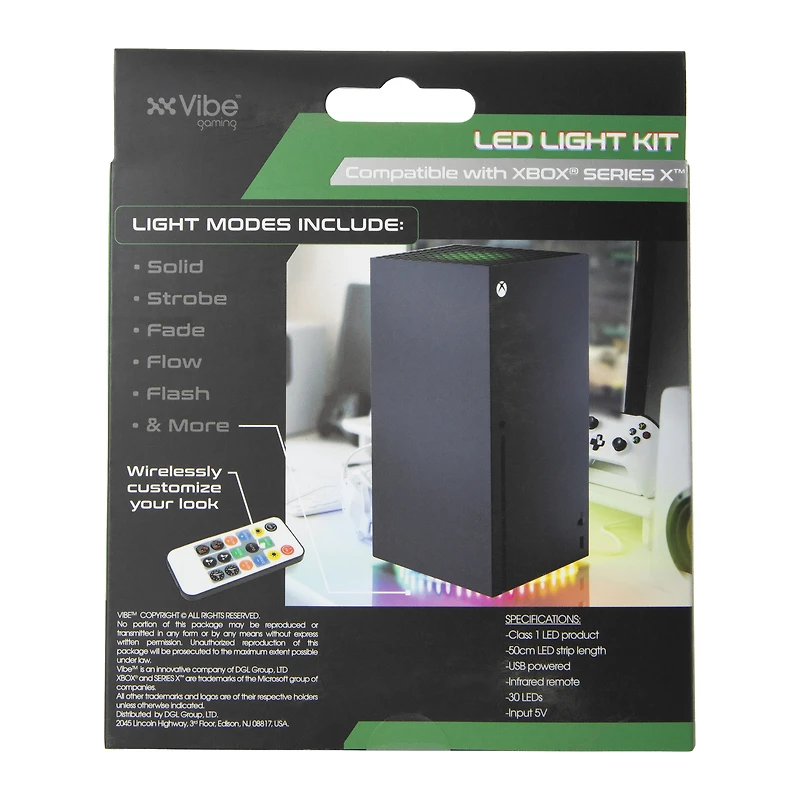 LED light kit compatible with xbox® series x® 20in