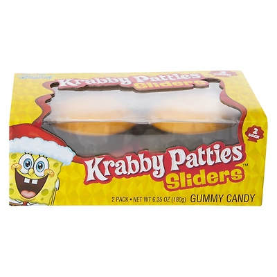 spongebob squarepants™ krabby patty gummy candy sliders 2-pack