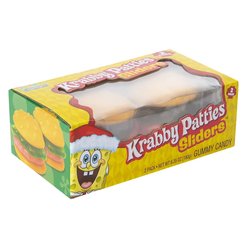spongebob squarepants™ krabby patty gummy candy sliders 2-pack