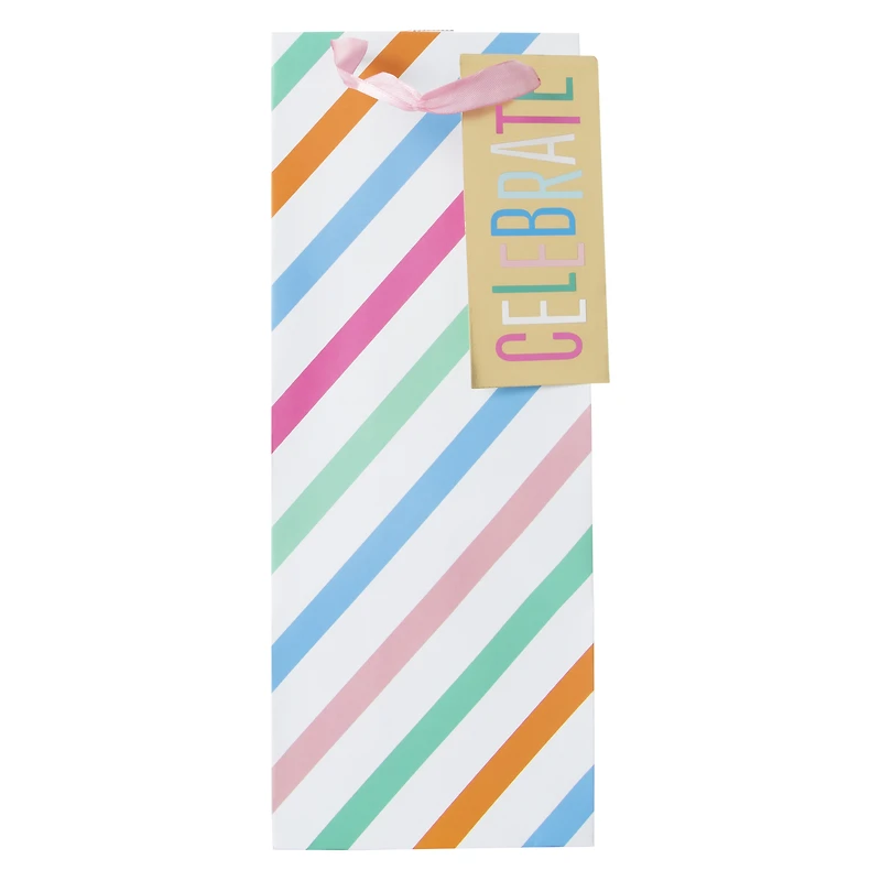 large bottle bag gift 5in x 14in