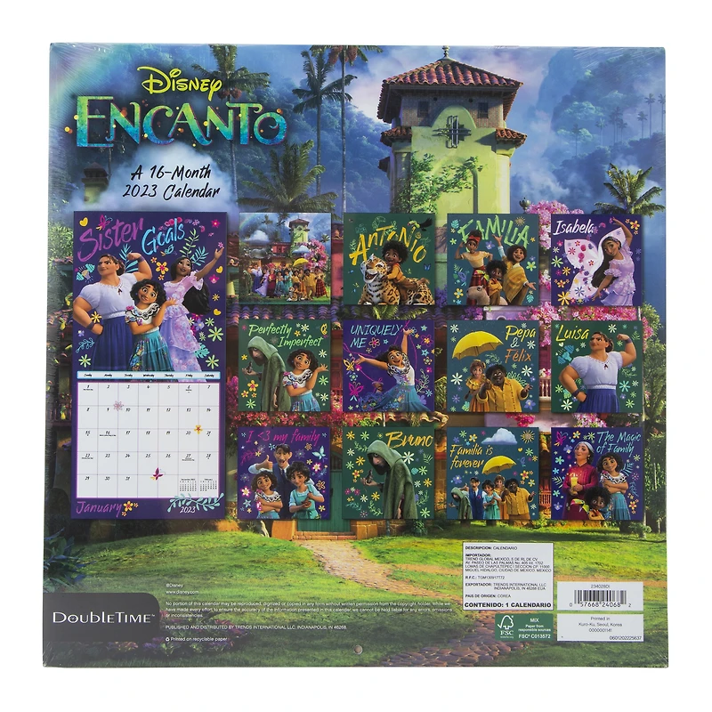 Disney Encanto 16-month 2023 wall calendar