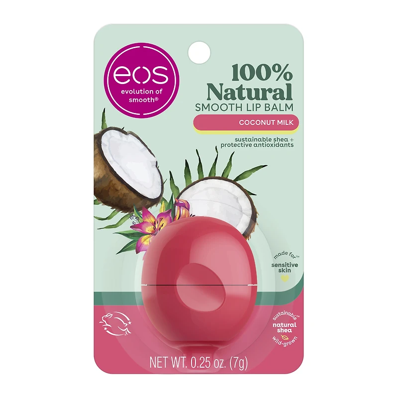 eos visibly soft coconut milk lip balm